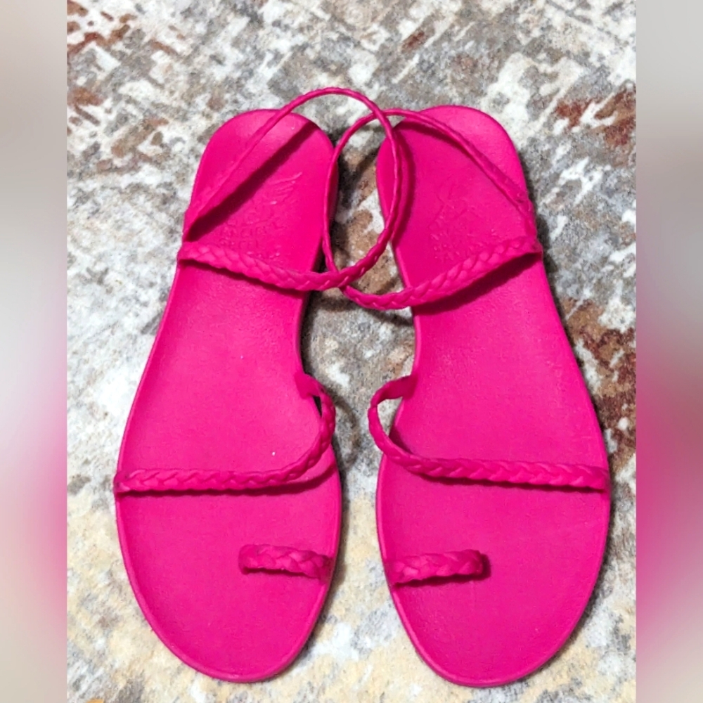 Ancient Greek Sandals Eleftheria Fuchsia Sandals Women's size U.S. 8